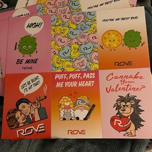 Rove valentine, 3 x 2 cards